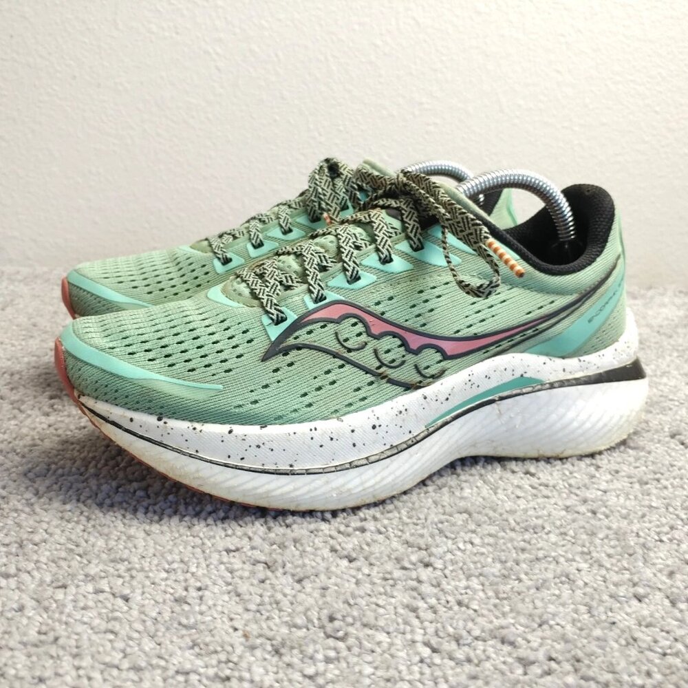 Saucony Mint Green and Pink Athletic Shoes